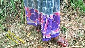 indian couple pounds hard in forest outdoors!