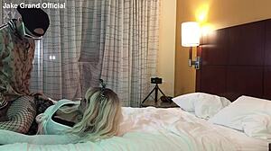 Rapper pounds blonde trans college slut hard