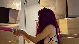 Redhead Fetish Cutie Bound And Sucked Sex Machine Hard