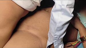 buwa ji beds his milf for hairy pussy chudayi with dirty talk closeups