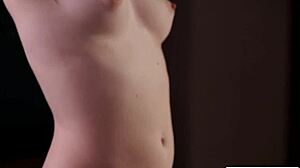 Blonde Lesbian Sniffs Roommate's Lingerie Then Licks Pussy