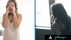 what if backstage casting turned into alina lopez and kendra spade's soft lesbian scissoring?