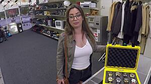 fucking french slut earns her flight cum facial