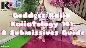 goddess kaiia teaches subs in heels and stockings