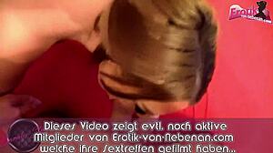 deutsche brunette milf fucks boyfriend deep creampie homemade pov