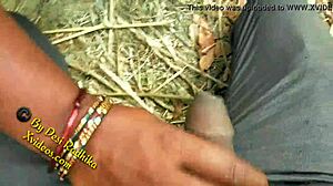 indian couple pounds hard in forest outdoors!