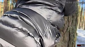 i let stranger creampie my pussy snowy forest ride