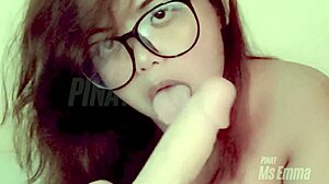 Amateur Filipina Ms Emma Deepthroats Huge Dildo Solo Craving Real Cock