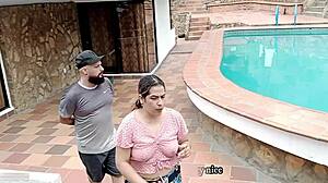 that horny latina tenant fucks her landlord so good in spanish