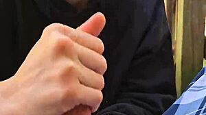 Smoke first then let this skinny milf wife blow you swallow your cum in homemade action?