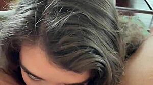 canadian blonde eden ivy gags on cock in pov sloppy deepthroat facial cumshot