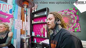 纹身梅里大屌四人行猛操湿漉漉！😈🍆💦