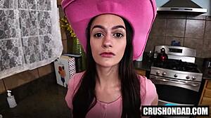 i'm learning blowjob skills from stepdad summer renee with mike mancini it's so hot