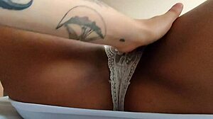 best friend's colombian girlfriend in miniskirt lets me finger tight pussy till cumshot