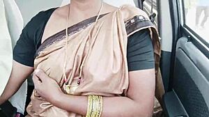 Indian Call Girl's Car Ride Turns Dirty With Telugu Talk