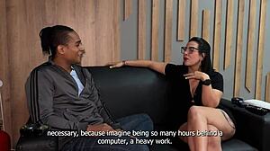 कायली एलिश लैटिना मिल्फ पहली बार बीबीसी सौतेले बेटे के साथ क्रीमपाई