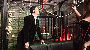 Hey teen in lingerie, wanna spit roast in the horror shop cage with blowjobs and doggystyle?