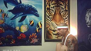 Asian babe battles italian machine in epic porn bts fuckfest