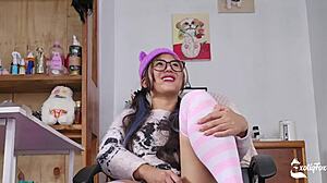 Slutty Exotiqfox Cums Hard Masturbating While Cheating on Boyfriend Webcam Solo