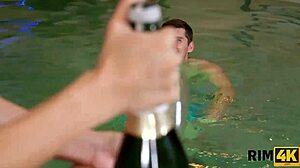 small titted teen rims guy's ass then rides cowgirl 😍 shaved pussy bliss!