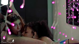 friends sally vamp and diana marquez share deepthroat double bj on william vegas cock pov