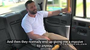 Free backseat ride turns into sneaky public taxi fuck fest