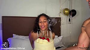 Labelladiablax savors her special gift from King Noire as husband captures the moment