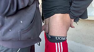 oops, accidental neighbor sex... cum in my mouth during laundry blowjob!