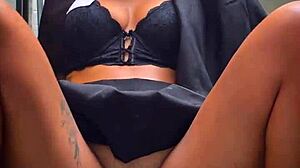 Watch This Big Pussy Latina Squirt From Monster Vibrator!