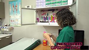 mara luv gets stimulating exam with toys and vibrator moans