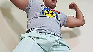 brazilian bear yuri gaucho hairy xxl cock huge handjob cumload pov