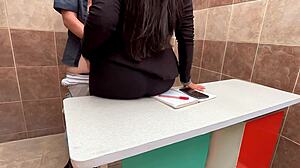 curvy tetona milf boss rides employee cock at work