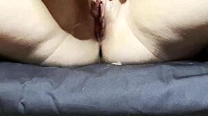 Muslim Arab Stepsis Masturbates With Salami After I Ban It