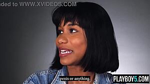 black milf jenna foxx rubs big tits to squirting orgasm solo