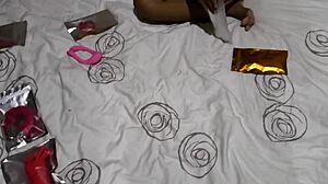 me n my petite french asian gf testing new homemade dildos n vibrators in bed 😜🔥