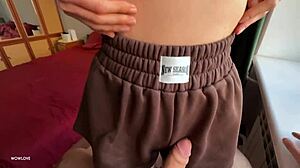 wanna see how my hot stepsis uses her tight pussy on my cock in panties?