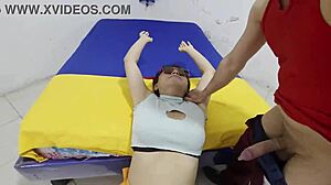 new year treat: homeless hitchhiker chows banana during rough outdoor doggy anal threesome!