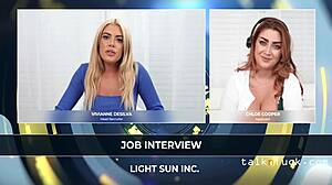 chubby huge tits girl moans in kinky freeuse fucking interview spitting bizarre comic boobs 😜