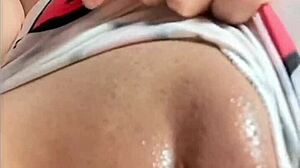 Hot Colombian Chick Gets Aroused Watching Porn Video Solo