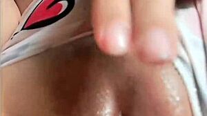 Hot Colombian Chick Gets Aroused Watching Porn Video Solo