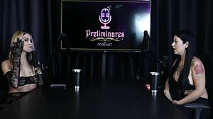 Luuh Barbosa flashes tits does blowjob after fueling car topless then fetish sex