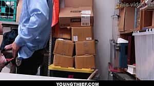 uh cute brunette penelope reed shoplifter teen got stripped n fucked hard by burglar pov!