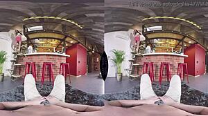 brunette bar slut bends for hardcore anal pounding pov