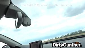 grandpa finally fucks young girl hard outdoors in car for cash