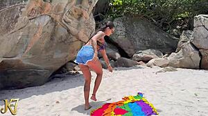 vick fucked on beach with crowds watching