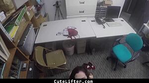 Mall cop strip searches suspected thief cutie