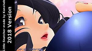 Housewife's huge nipples steal the show in hentai game