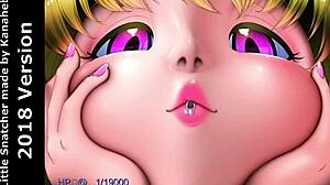 Pink bodycon women suck huge cock in little snatcher hentai