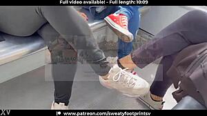 i take off sweaty sneakers socks on medellin cable car with latinas