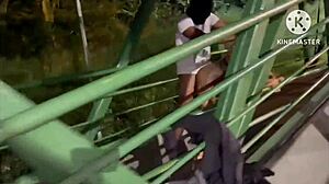 ESPOSA FUCKS STRANGER ON LIGHT HIGHWAY OUTDOOR CUCKOLD